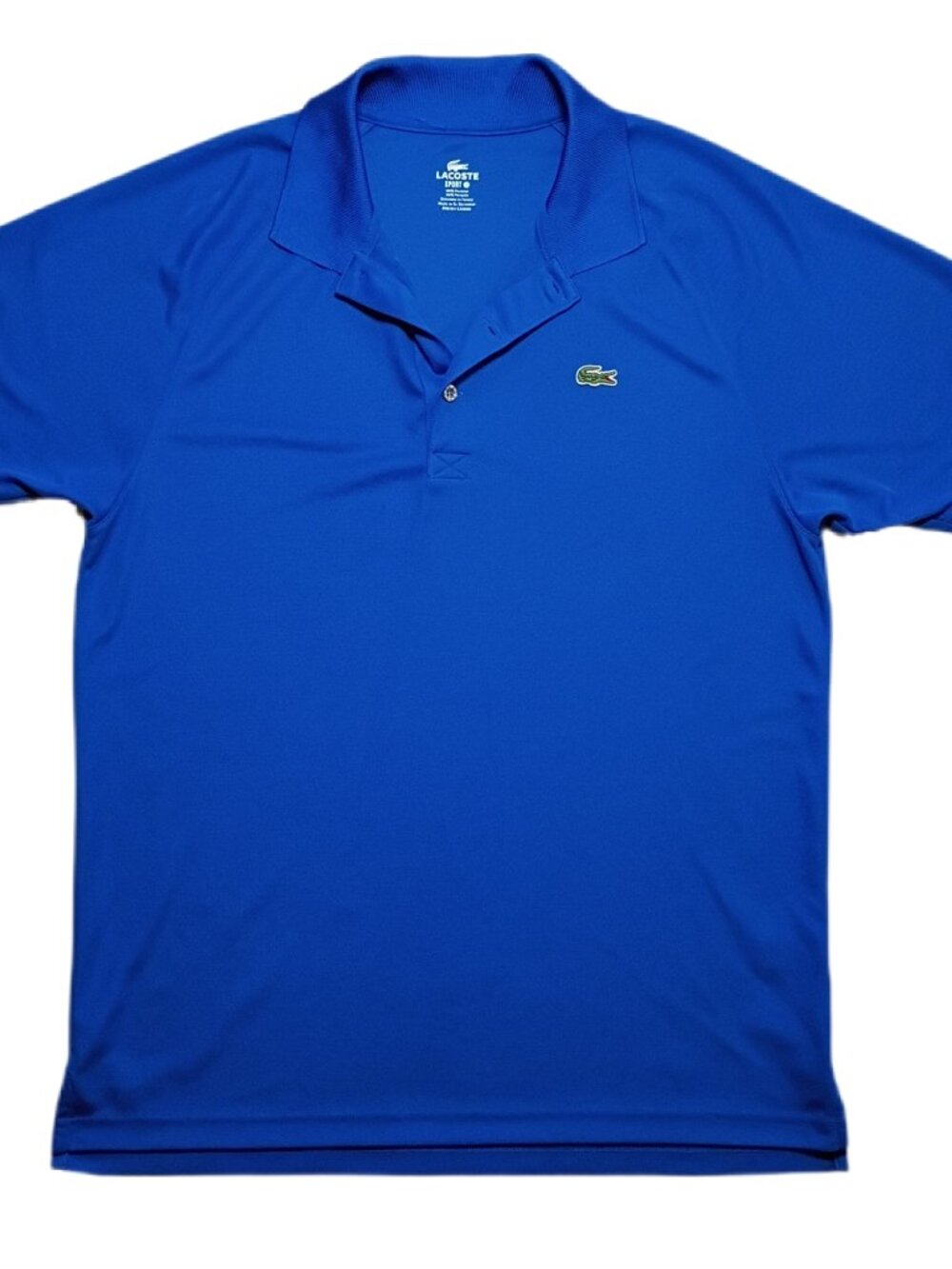 Lacoste Sport Ultra Dry Performance Polo Royal Blue Men’s Large (Size 5) - Picture 2 of 10